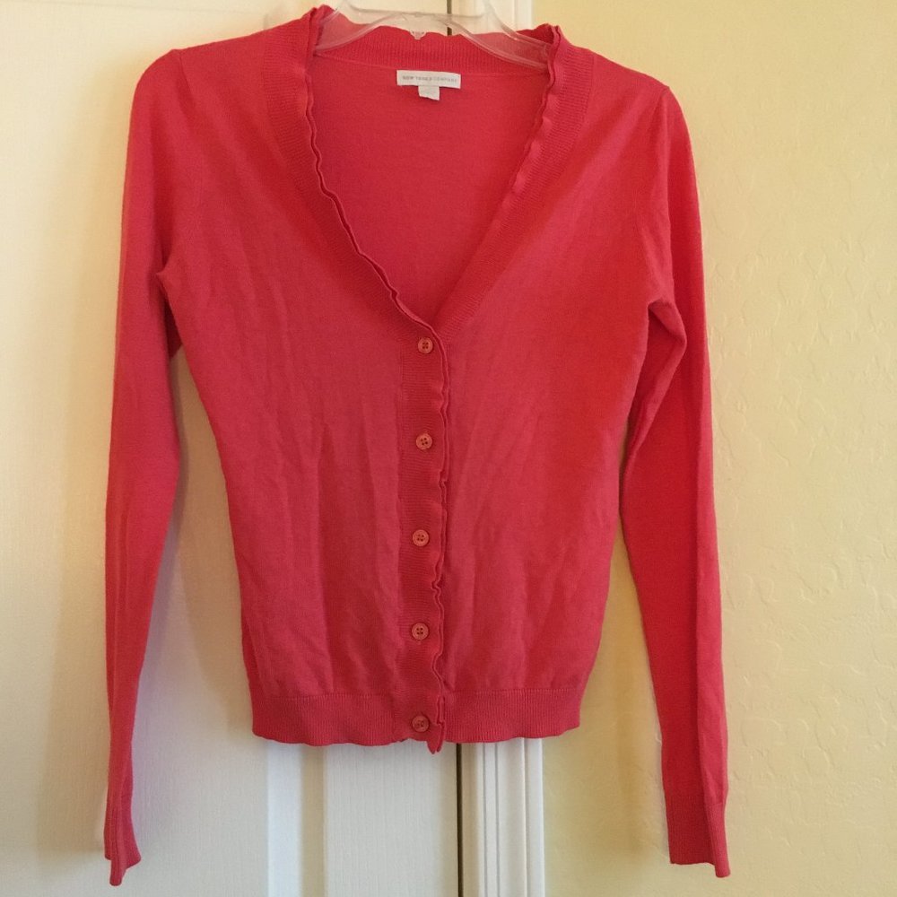 NWOT New York and Company Salmon/Coral XS Cardigan